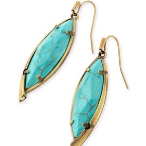 Maxwell Drop Earrings Turquoise NWT!